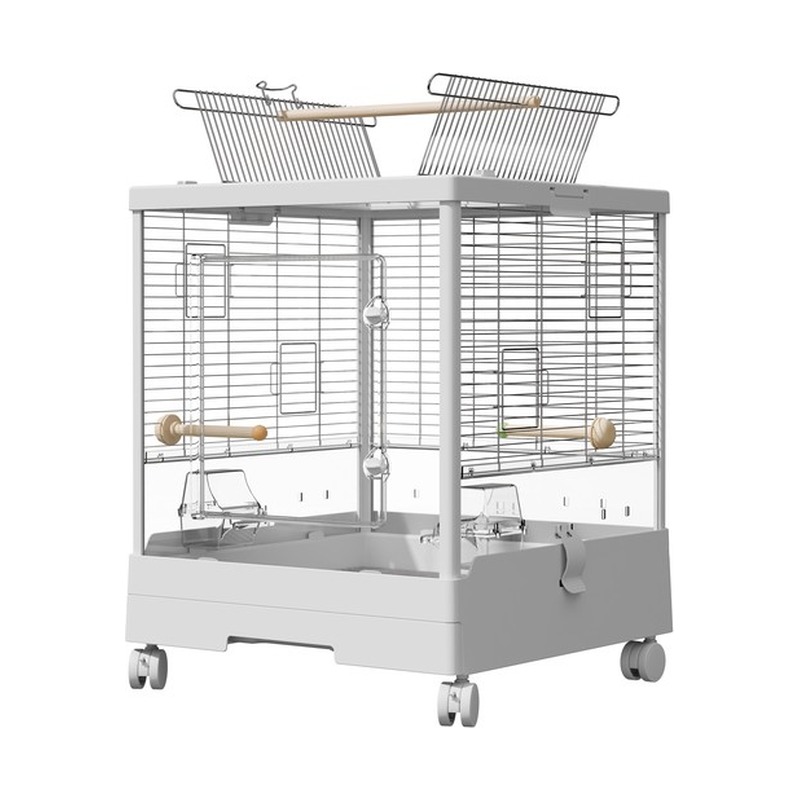 490 Transparent Door Splash Proof Single Layer Bird Cage