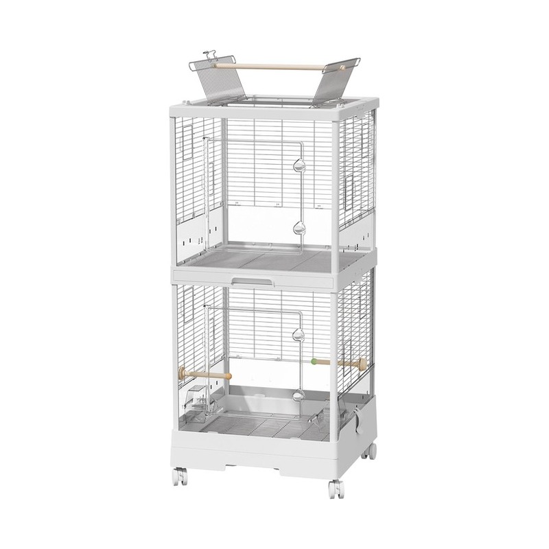 490 Transparent Door Double Layer Bird Cage