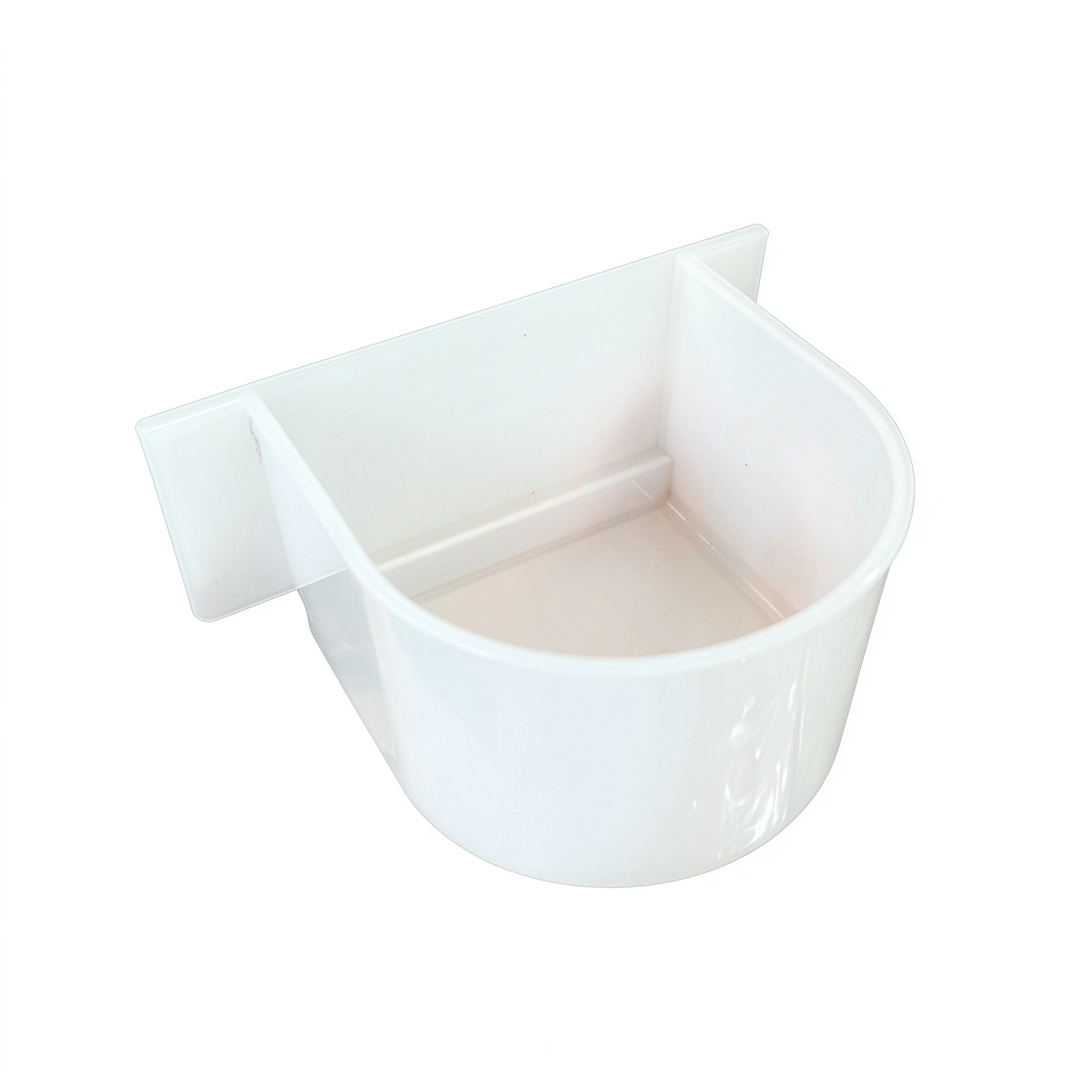 Bird Feeding Cup No.10 (White & Transparent)