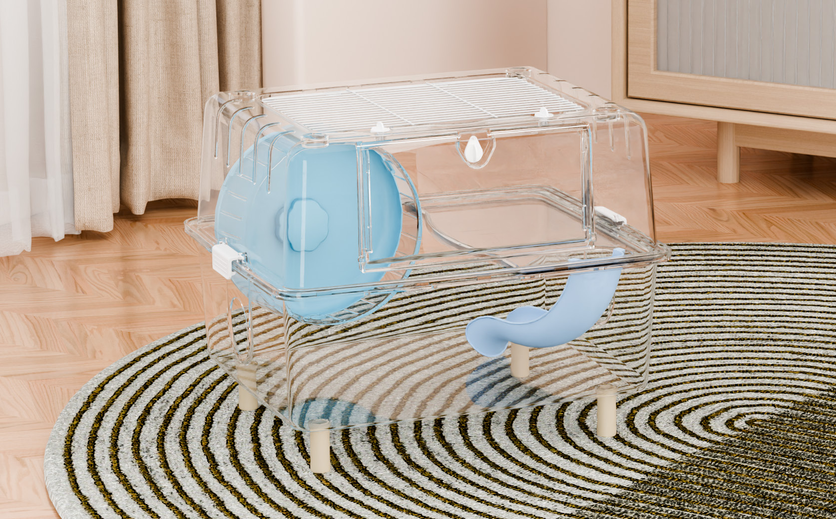 43 Hamster Transparent Cage view 3