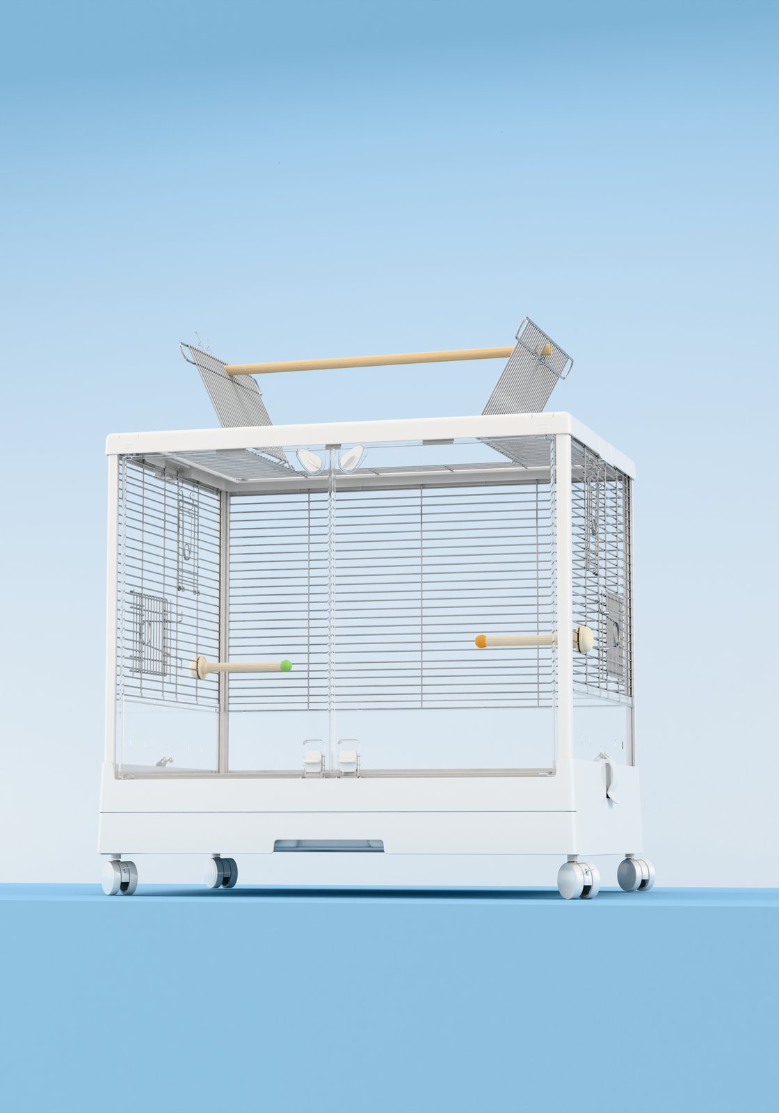 650 Transparent PET Door Birdcage view 2