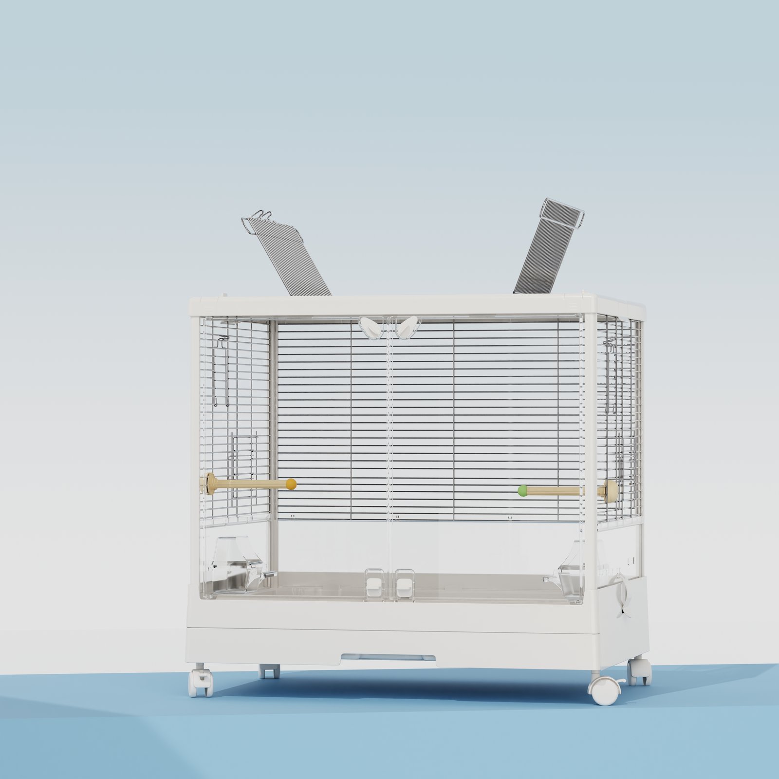 650 Transparent PET Door Birdcage view 3
