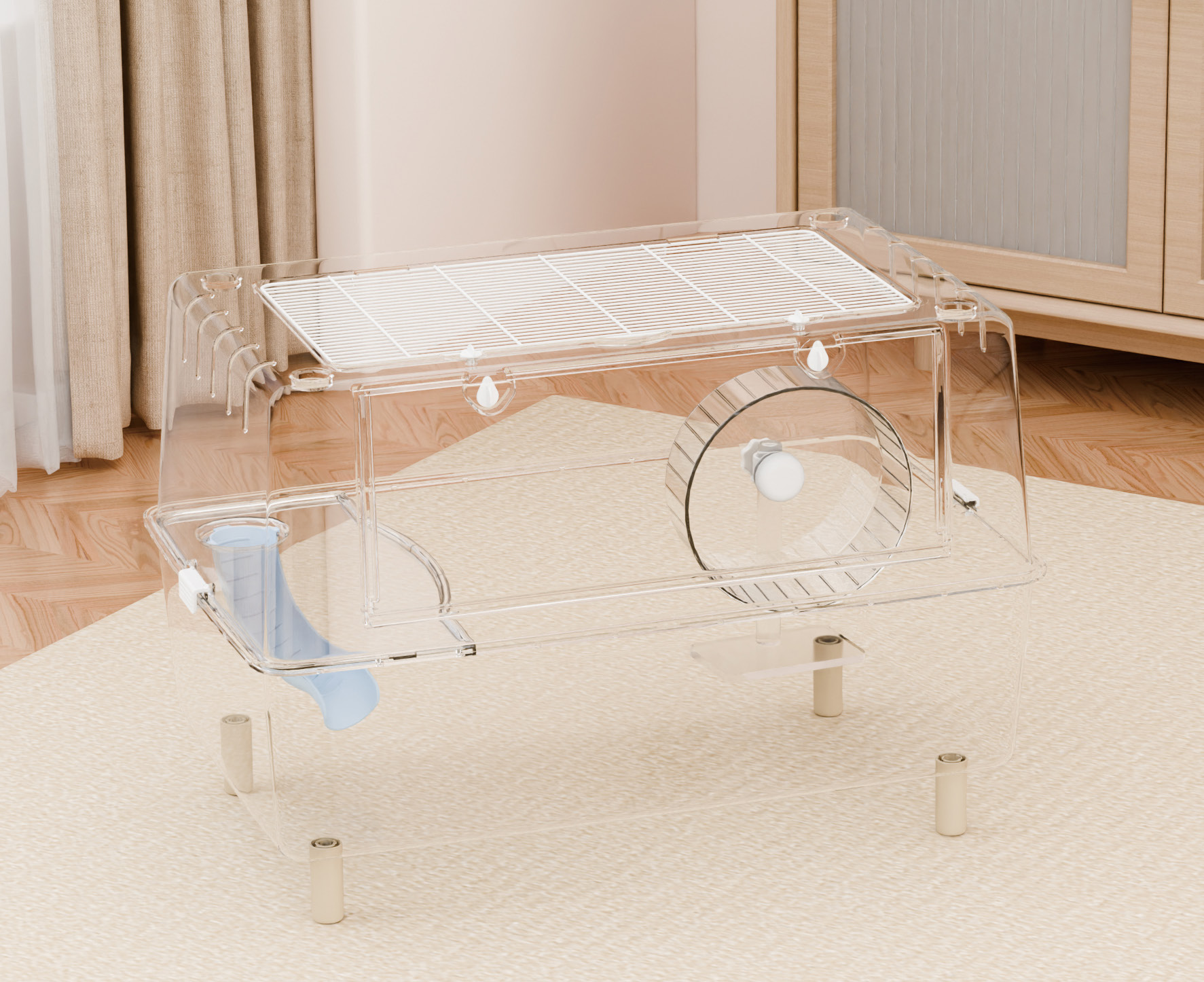 75 Hamster Transparent Cage view 3